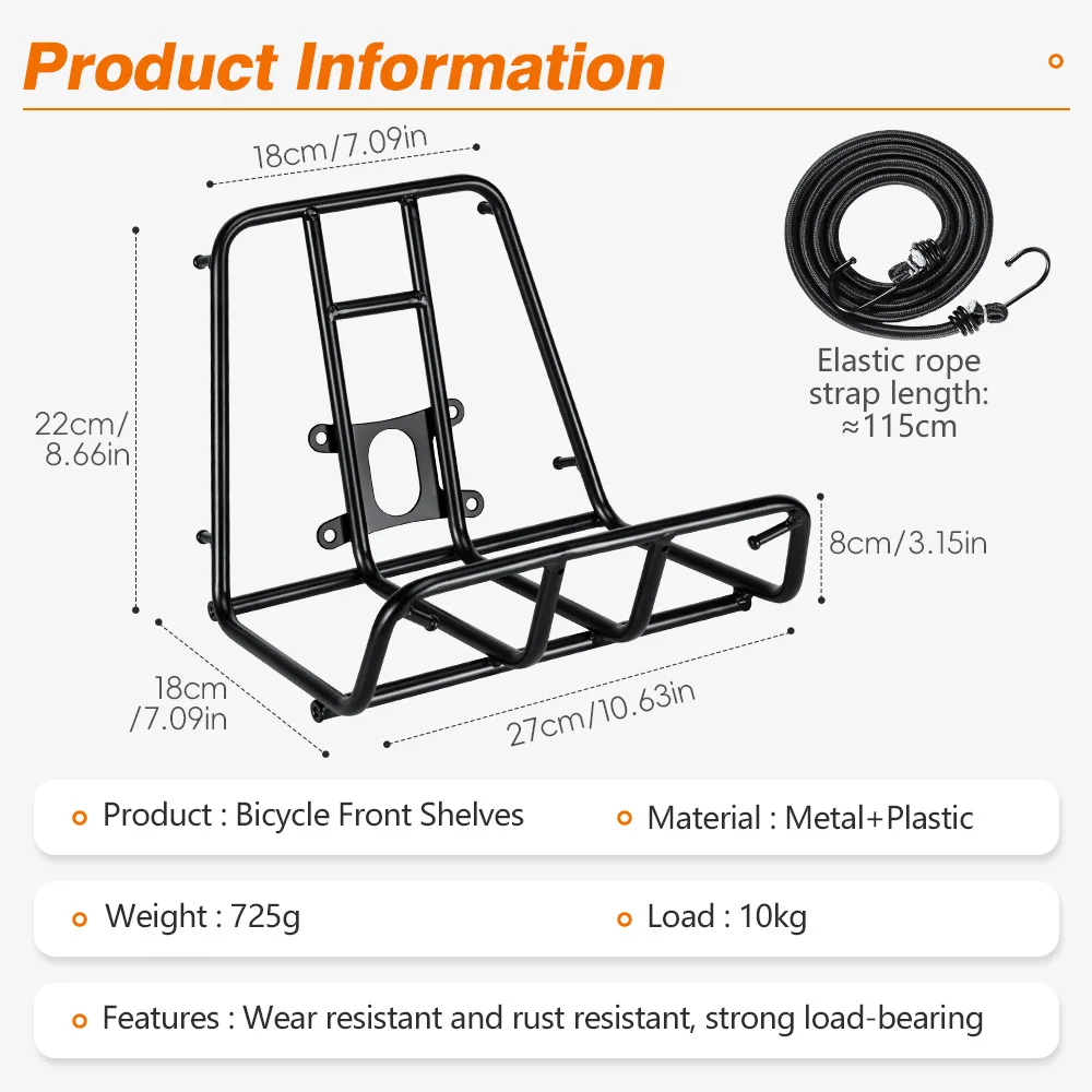 NEWBOLER Brompton Metal Front Rack For Brompton Bike Bag Front Lightweight Shelf Luggage Rack Bicycle Accessories
