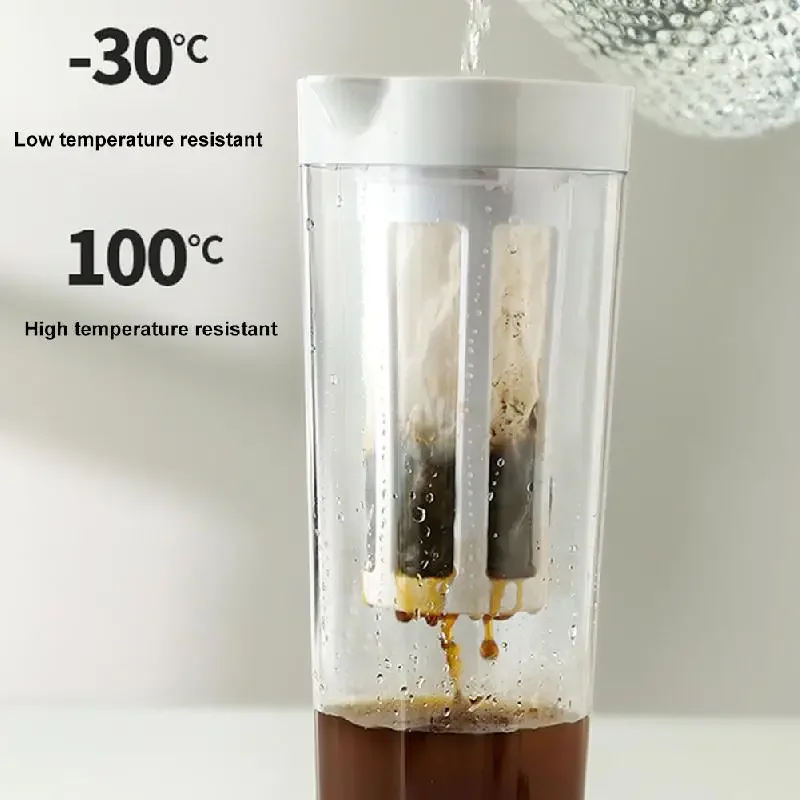 Cold Brew Coffee Pot 1100ML Espresso Filter Bottle Cold Brewing Pot Portable Iced Brew Coffee Maker Tea Juice  Coffe Kettle - Image 4