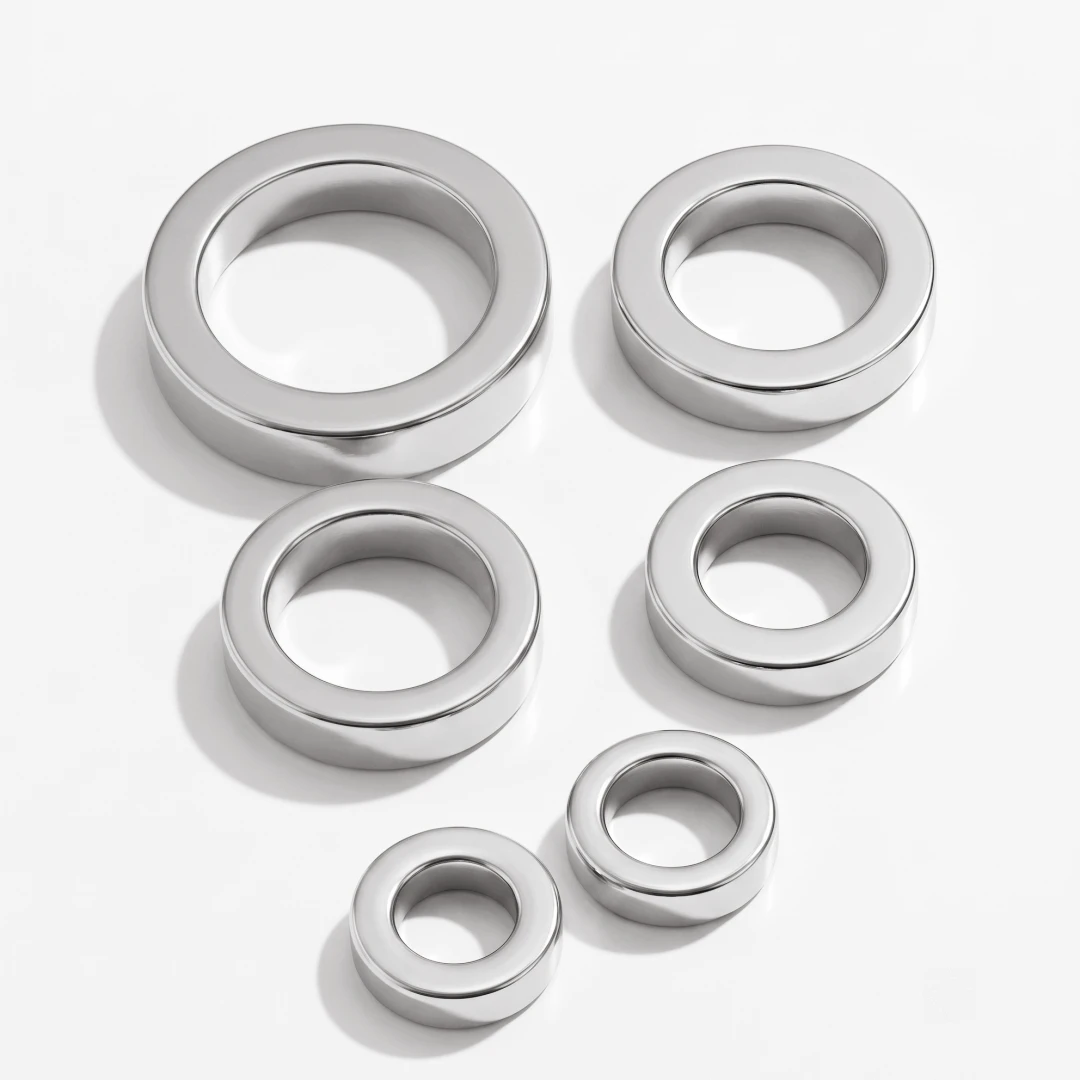 10 Stück Edelstahl-Abstandshalterperlen mit großem Loch, flach und rund, lose Perlen für DIY-Armbänder, Halsketten und Schmuckherstellung – Detail 3