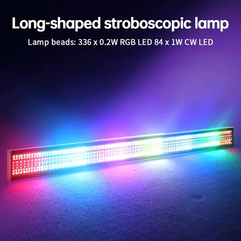 336x2W RGB LED Strobe Light Bar DMX512 Control High Power Stage Lighting for Club Party Atmosphere Effect DMX512 RGB LED