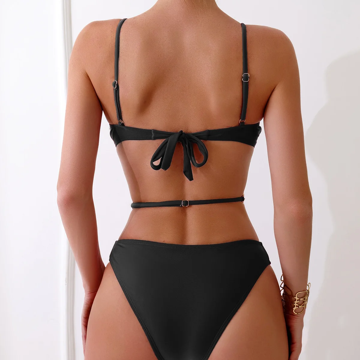 Swimwear Solid Bathing Suit One Piece Swimsuit 2025 New Summer Swimming Costumes for Women Monokini Trikini Swim Wear Bather view 3