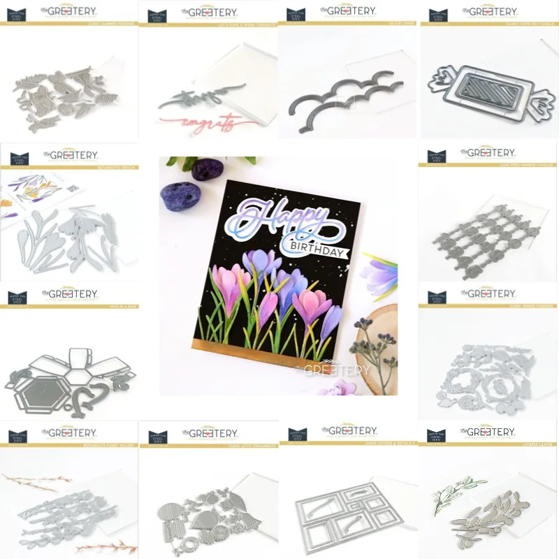 Straight Branches and Unopened Flower Buds Metal Cutting Dies New Arrival 2026 DIY Molds Scrap Booking Paper Making Die Cuts