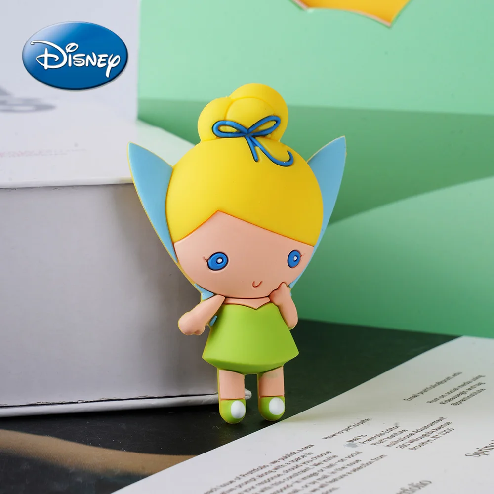 1PC ディズニー公式ライセンスティンカーベル 3D フォームマグネットかわいい漫画冷蔵庫マグネットキッチン本棚装飾用