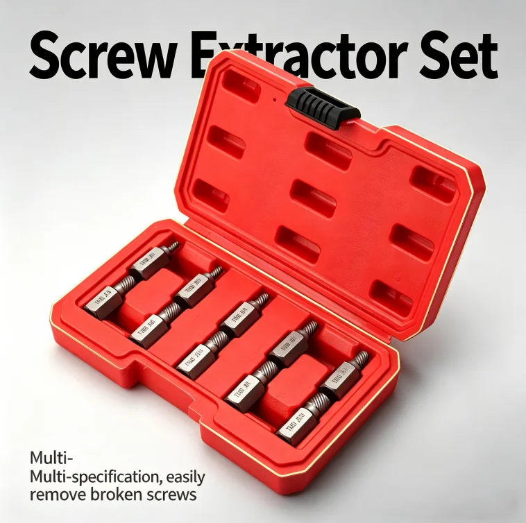 

10Pcs 40CR-MO Steel Screw Extractor Set, Easy Out Multi-Spline Damaged Broken Stripped Screw Bolt Stud Remover, Industrial Grade