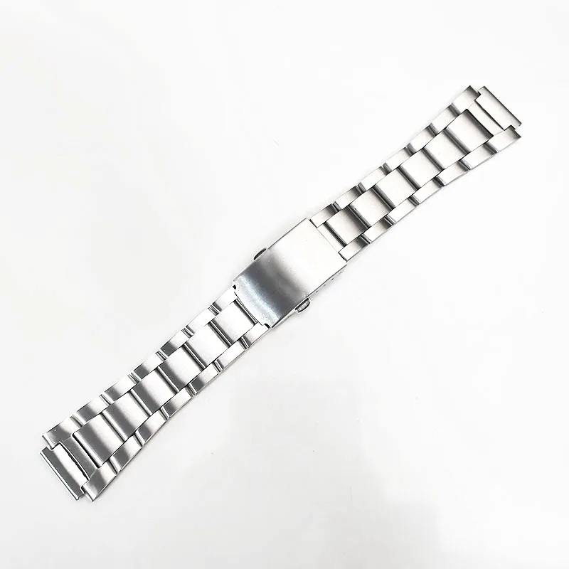 Fine Steel Watchband for CASIO AE-1200WH/1300WH Classic Small Square Silver Block 18mm Metal Strap