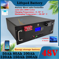 HC_48V 50Ah 100AH 120Ah 150Ah 200Ah Lifepo4 lithium battery lifepo bluetooth for solar system hybrid inverter 2000W 5000W 10KW