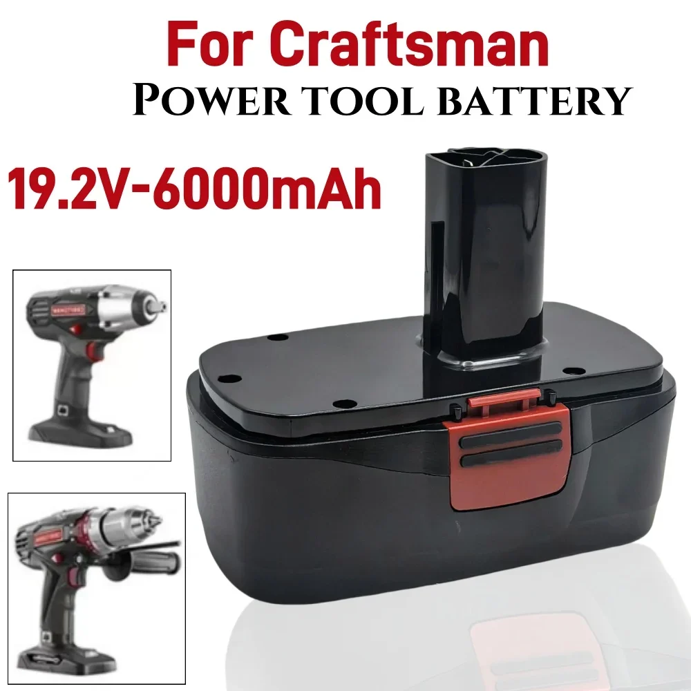 New 19.2 Volt 6000mAh Ni-MH Rechargeable Battery Compatible with Craftsman C3 DieHard 130279005 130279003 130235021 315.114852