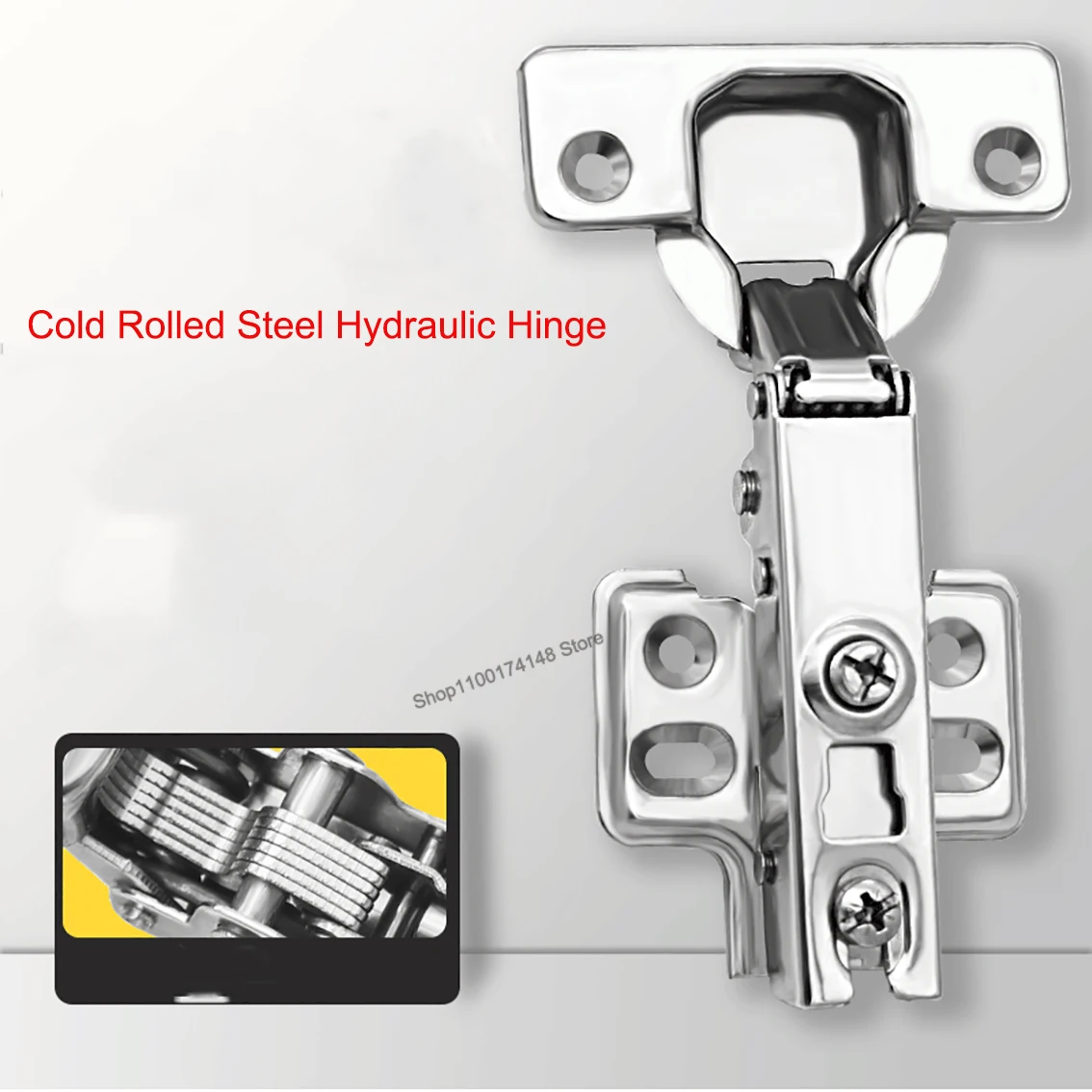 

1Pcs Hinge Cold Rolled Steel Hydraulic Hinge Fixed Damper Buffer Cabinet Door Hinge 588 Furniture Hardware Parts