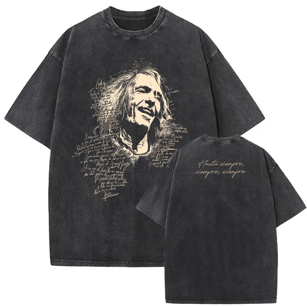 

Washed Vintage Rock Band EXTREMODURO Tour 2026 T-shirt Men Women Fashion Hip Hop Street T Shirts Summer Loose Oversized T Shirt