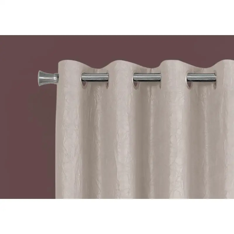 مجموعة ستائر من جلد الغزال الصغير باللون البيج المعاصر، قطعتين، 54 بوصة عرض × 95 بوصة طول، سواد الغرفة، بلوزة جروميت، مثالية لغرفة المعيشة،