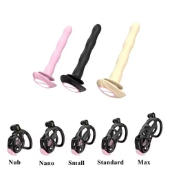 Chastity Cage Universal Silicone Urethral Plug Accessories Penis Cage Bird Lock Soft Horse Eye Sounding Rod Tube Sex Toys 18+