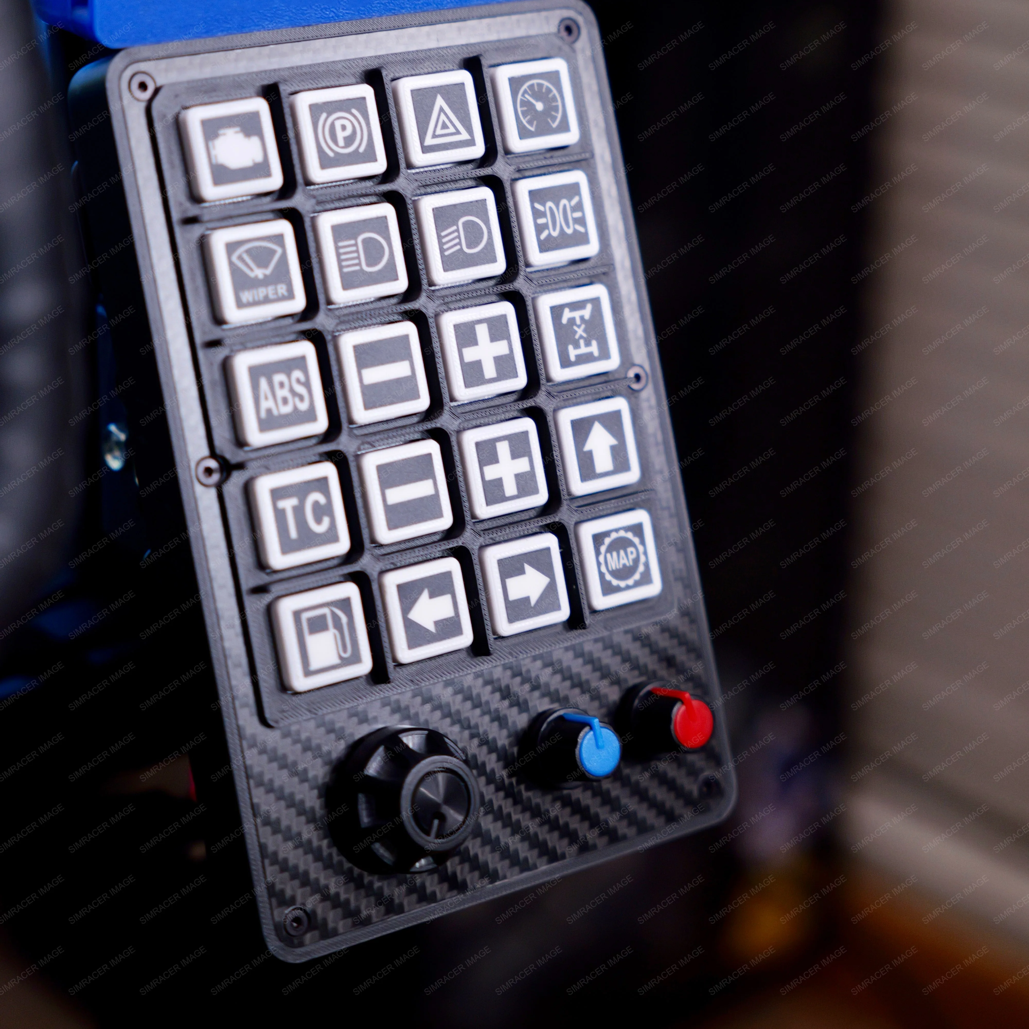 

Simracing RGB Multi-function Button Box Instrument Center Control Box for EuroTruck Logitech G29 Moza Thrustmaster Fanatec MOZA