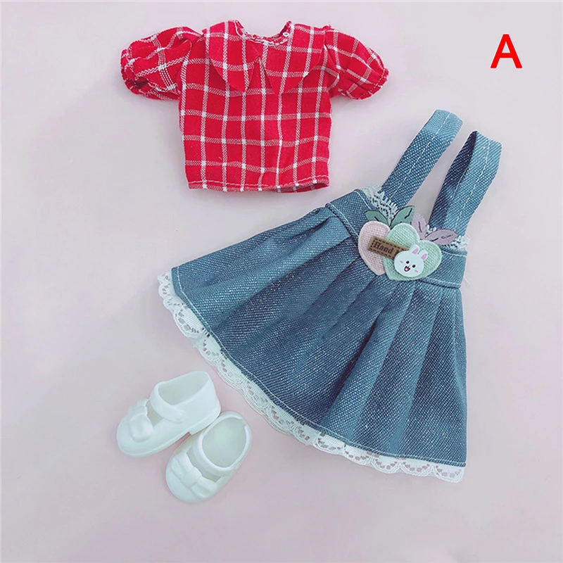 30cm Doll Clothes and Shoes 1/6 BJD Fat Body Princess High Quality Dress Casual Accessories Up Cute Clothing