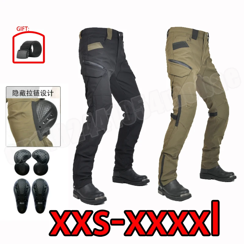 

Motorcycle Riding Pants Waterproof Windproof Motocross Racing Trousers with CE Armor Knee Hip Pads Xxxxl Cargo Pants Men