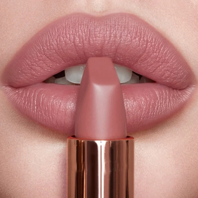 Nude Velvet Lipsticks Waterproof Long Lasting Moisturize Lip Stick Not Fade Sexy Matte Lipstick Lip Gloss Women Makeup Lipsalve