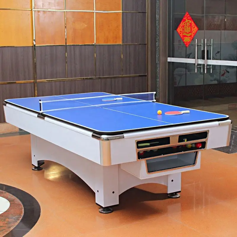 Newest Factory Direct Price 3 In 1 Multi Functions 7FT Auto-ball Pool Table Billiard Pool Table For Sale