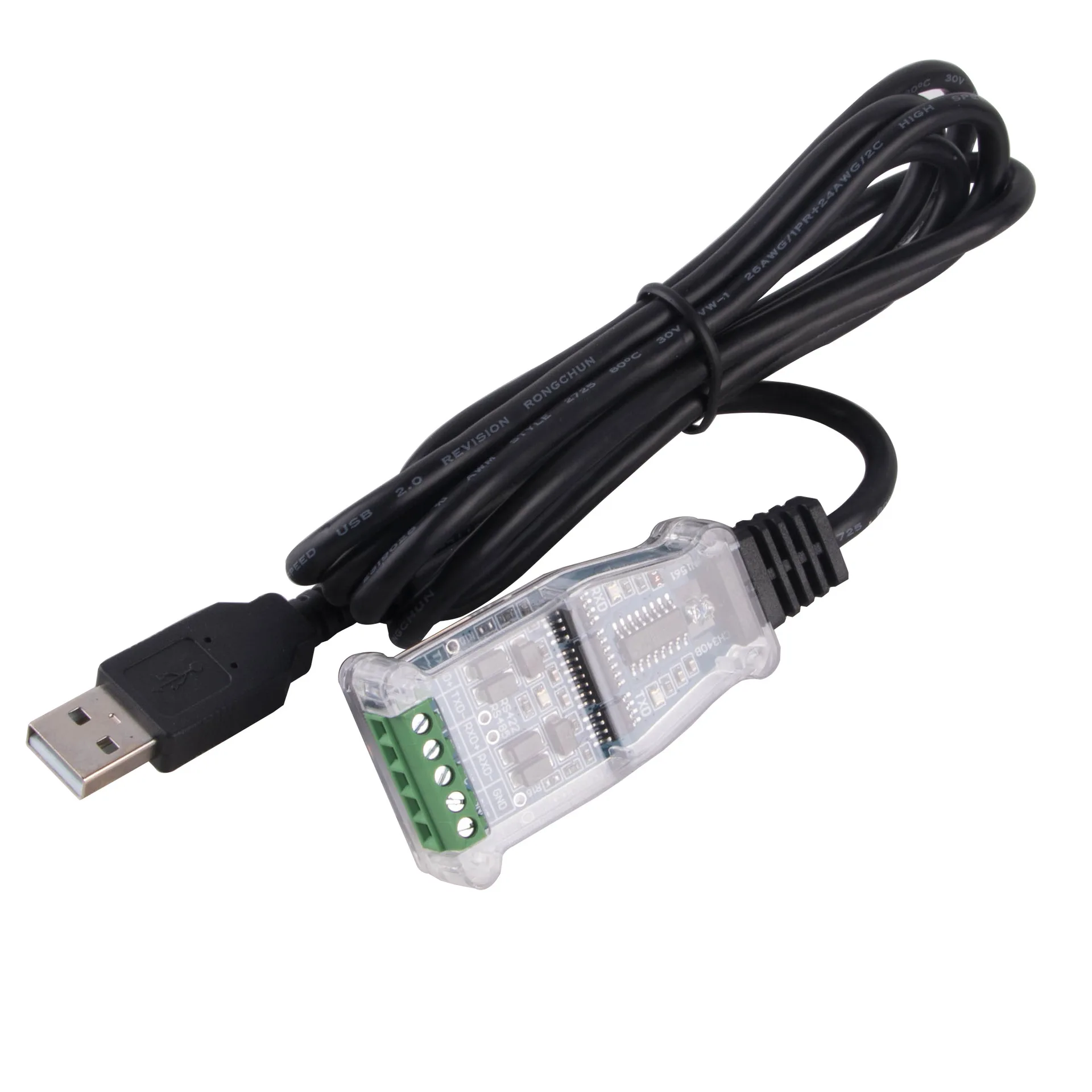 FTDI USB to RS485 RS422 Serial port module conversion cable A+ B- GND VCC