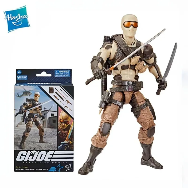 

Hasbro G.I.JOE Classification Series 6-inch 1/12 Action Figure Desert Assault Snake Eyes Anime Model Toy Gift