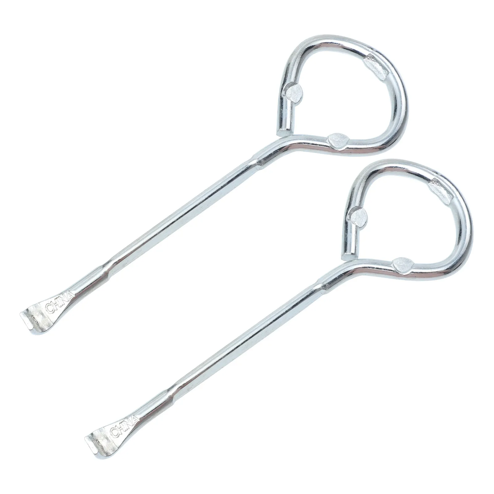 2Pcs Premium Stainless Steel Can Opener Paint Lid Lifter Tin Opener Compact Ergonomic Design Heavy Duty Manual Opening Tool