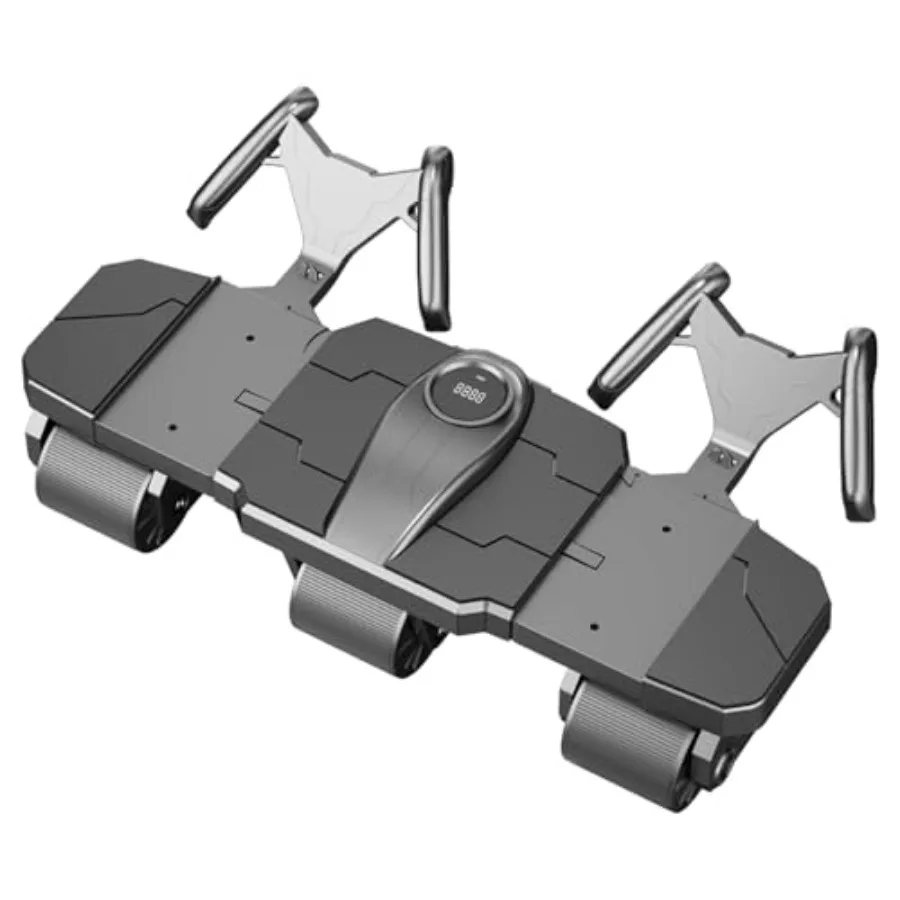 

2025 New Ab Six Wheel Roller with Elbow Support - Automatic Rebound Abdominal Wheel Roller Upgraded Dual-Use Six-Wheel Core Wor