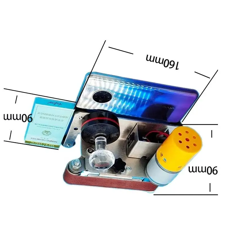 Hot Sale Mini Electric Belt Grinder Sharpener DIY Polishing Grinding Machine Cutter Edges Sharpener With 10pc Belt 110V/220V