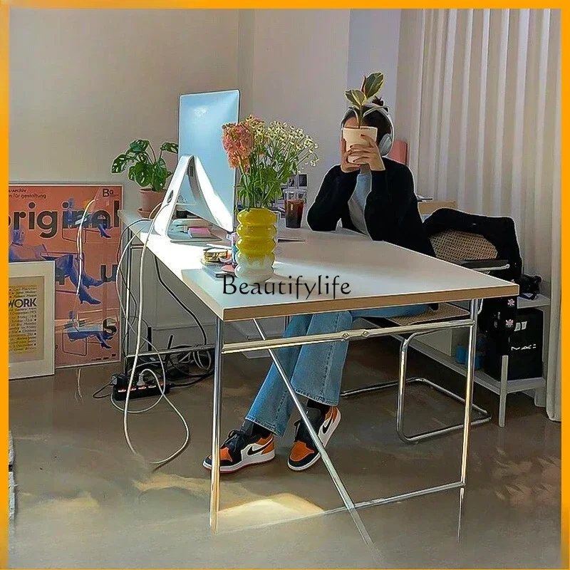 LJY*Mittelalterlicher Stil, einfacher Esstisch, Schreibtisch, rechteckig