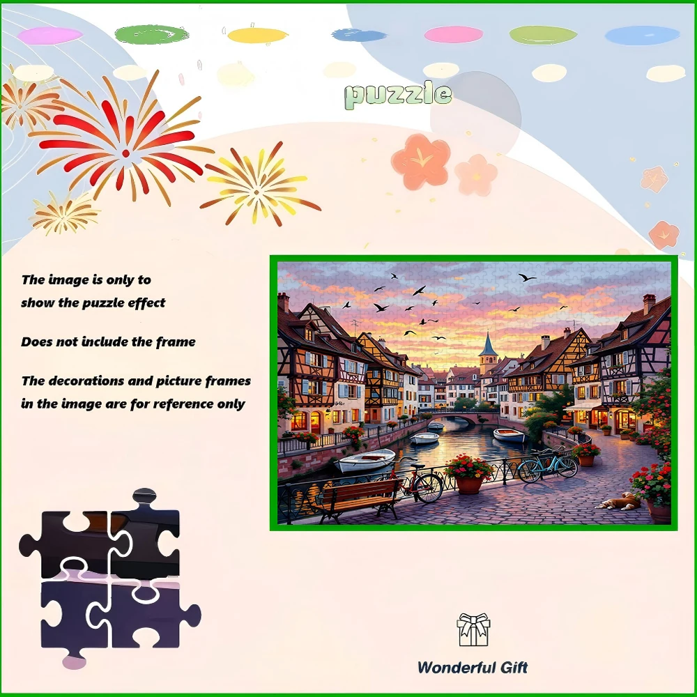 A high-quality 500/1000-piece puzzle, perfect for adults, is a fun family game that helps relieve stress and is great for birthd view 4