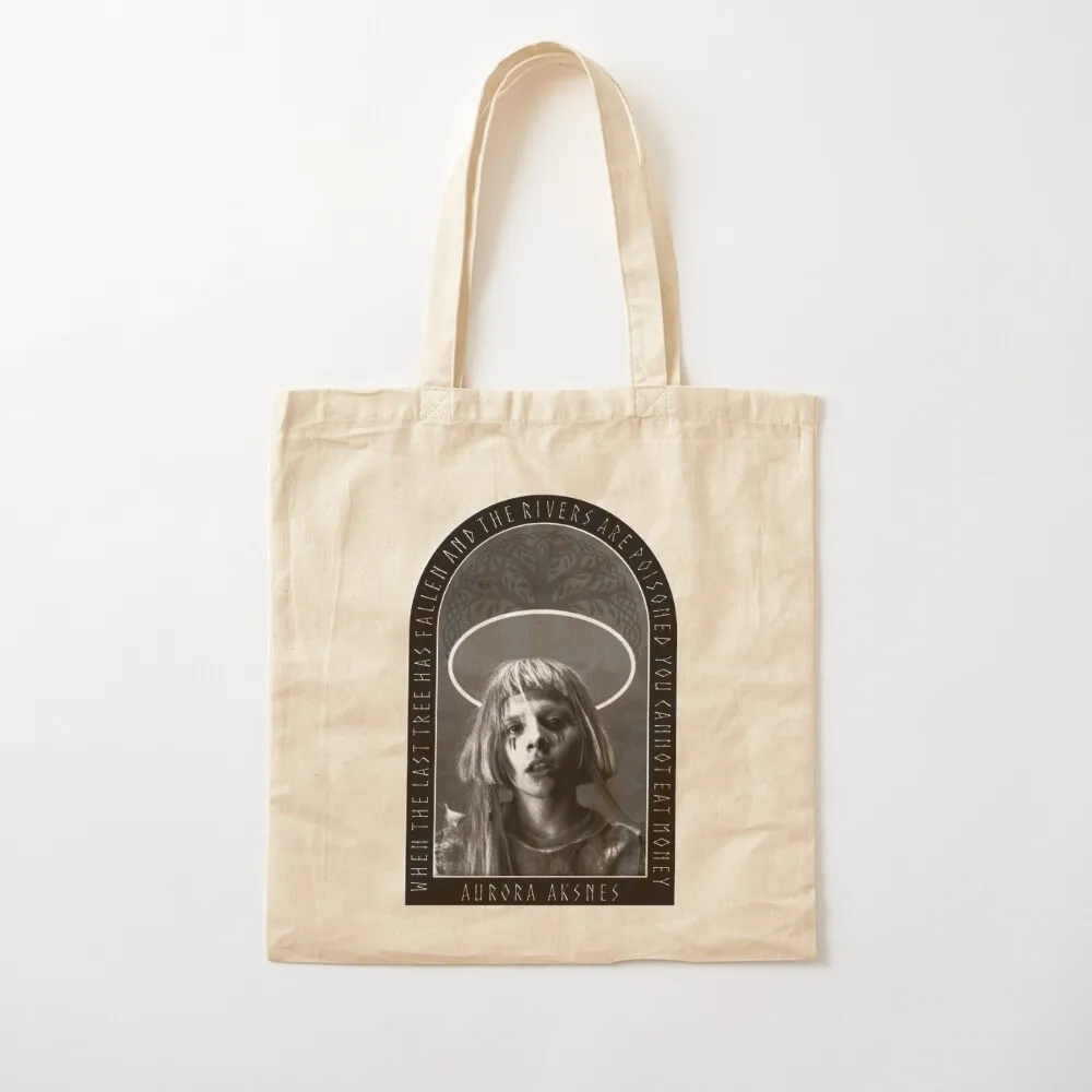 Aurora Aksnes - You Cannot Eat Money Tote Bag canvas shopping bag sacs de shopping great bag Lady bags