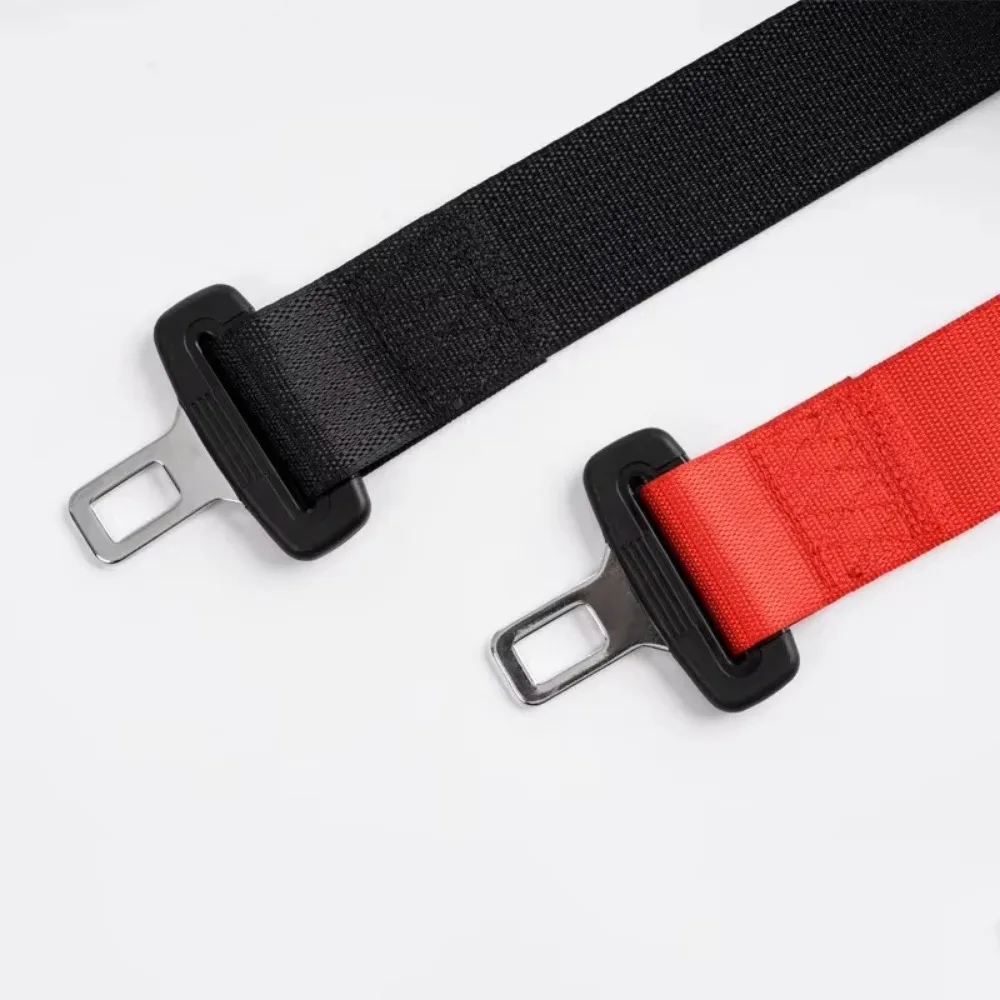 1 Set Universal 2-point Car Lap Belt Adjustable Lap Belt Retractable Seat Belt,for Club Car Go-kart Truck UTV,Forklift,Black Red