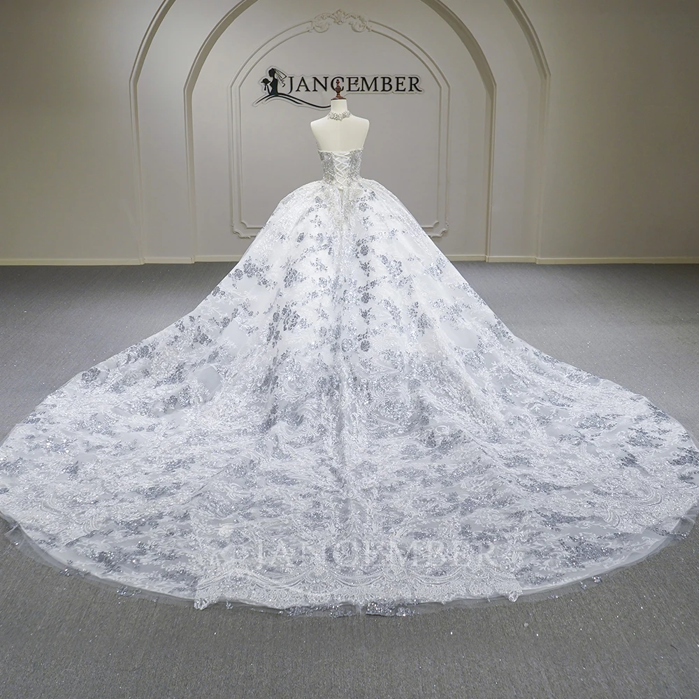Modern New Ball Gown Wedding Dress 2026 Elegant Lace Up Back Sleeveless Customized Bride Gown Princess Party Vestido de Noiva