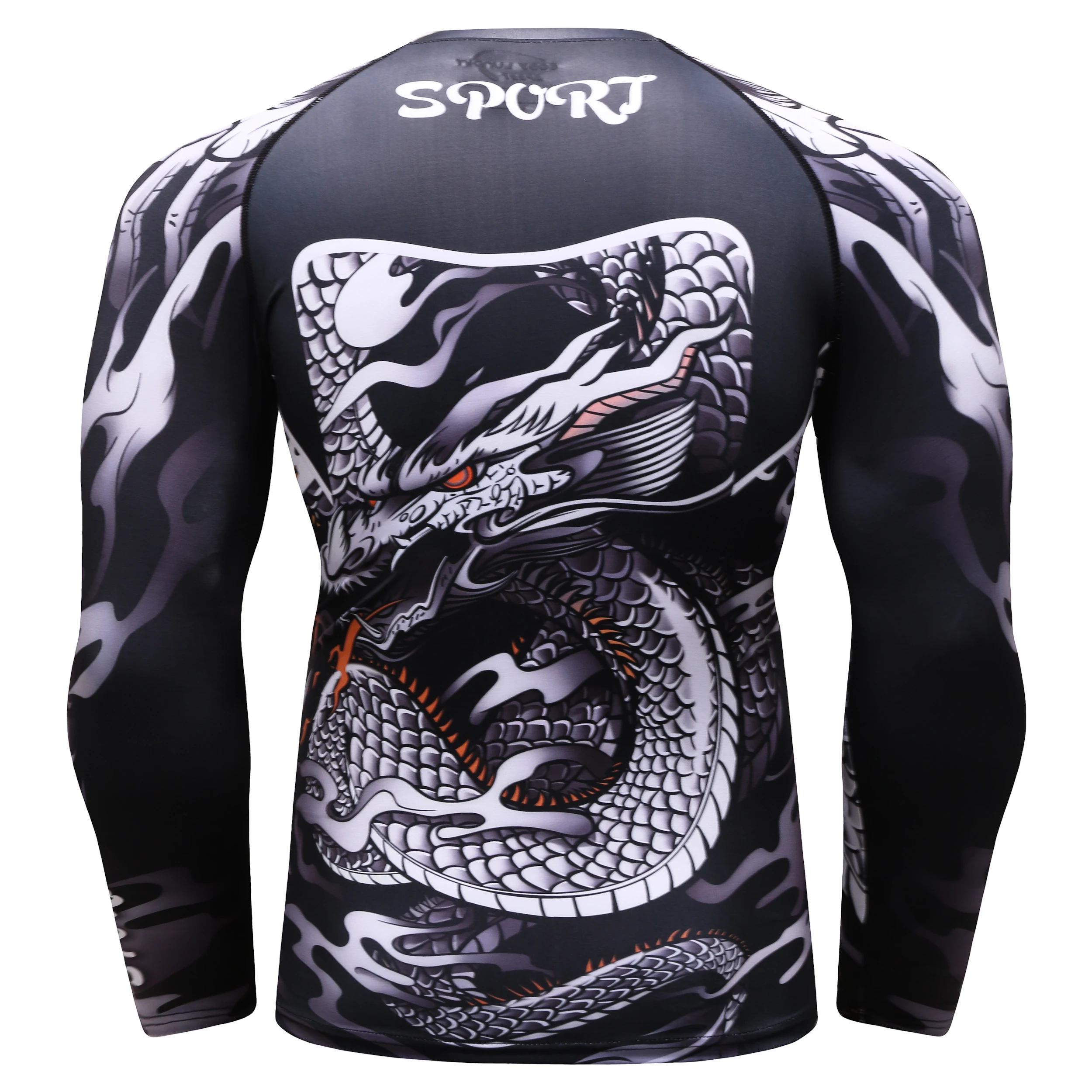 Cody Lundin Custom Pattern Men MMA Rashguard Jiu jitsu gi t-shirt traspirazione dell\'umidità esercizio ciclismo Running top Stretch