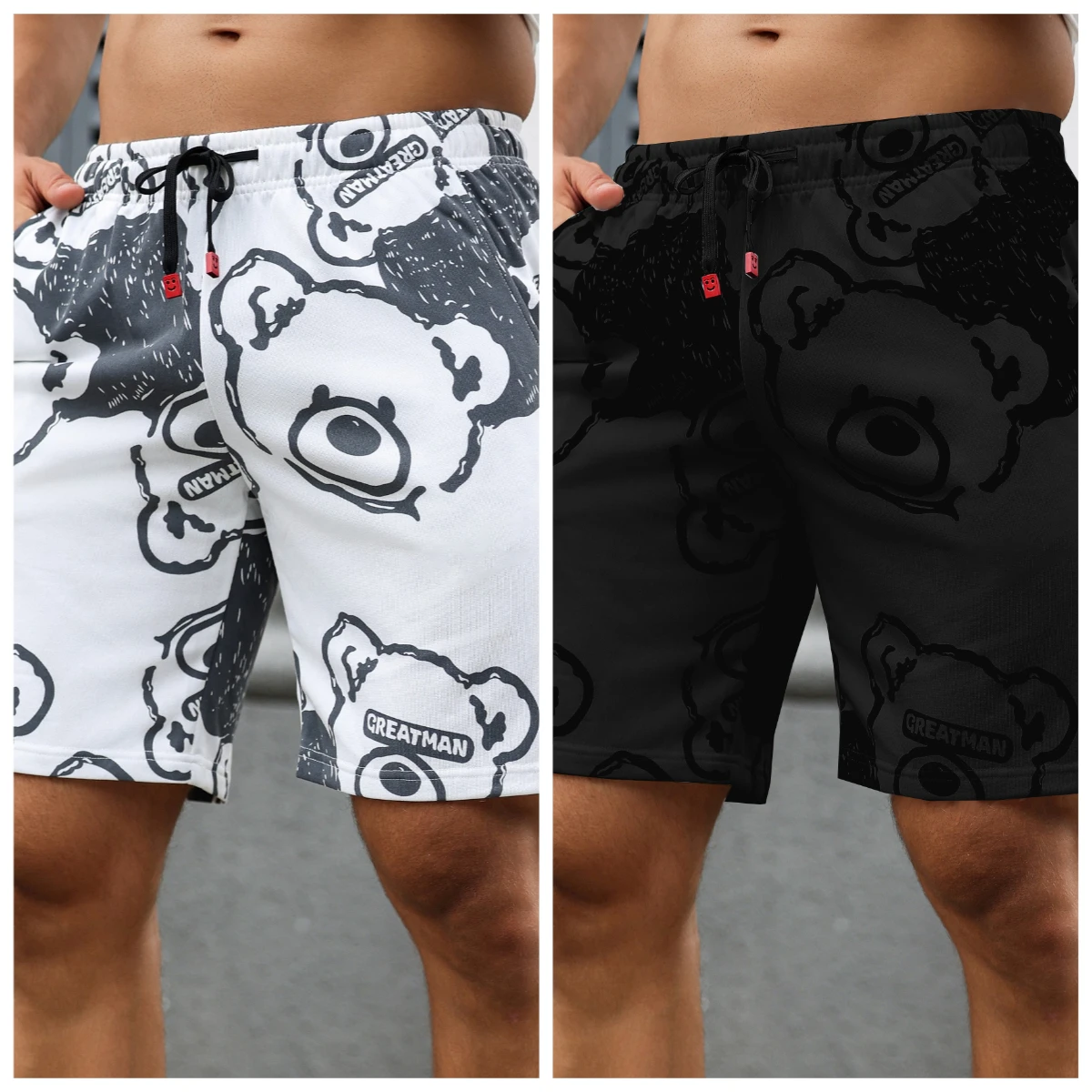 

Лето 2025 г., хит продаж, новые модные трендовые мужские шорты с 3D принтом, уличные повседневные уличные дышащие быстросохнущие шорты