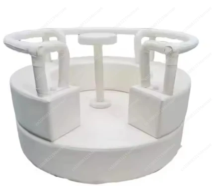 China white pastel 1~6 kids soft play  rental spin seat soft play carousel child party electric soft play