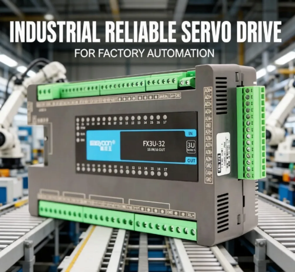 

Программируемый логический контроллер FX3U-32MR/MT/MRT PLC с 8-канальным высокоскоростным счетчиком, 10AI, 2AO, DI16, DO16