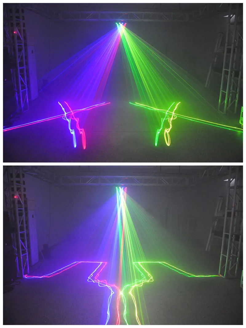 DJ Party Light - 4-Beam RGB Sound-Controlled Light - DMX Controlled - Bar, KTV, Stage Disco-Specific Atmosphere Light view 6