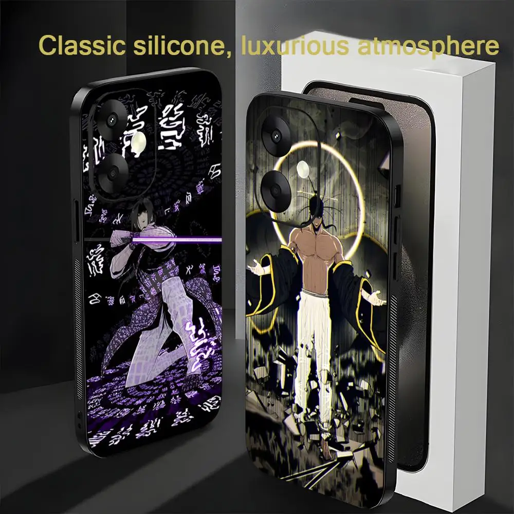 حافظة لهاتف شاومي ريدمي 14C 13C 12C نوت 14 13 12 11 10 Pro Plus S غطاء هاتف أسود ناعم #1