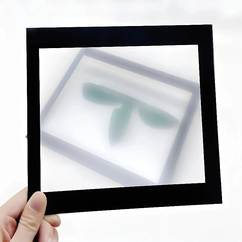 hexagonal display protective cover tempered glass touch screen control panel tempered anti-glare glass screen printing
