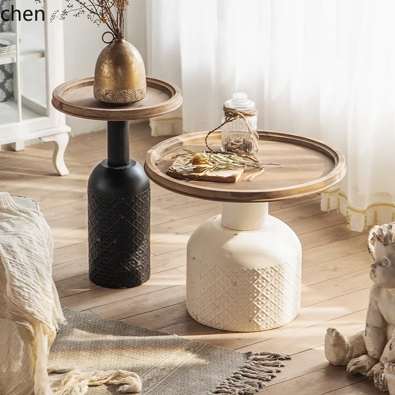 HT art créatif bord rond en fer forgé coin quelques vieux bois massif en fer forgé travail du bois