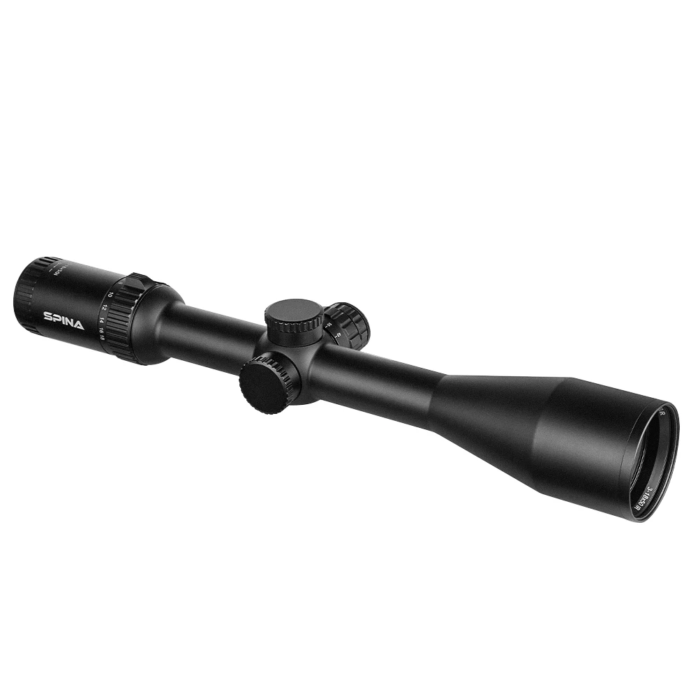 SPINA OPTICS Hunting Supplies 3-18x50 WA SF Tactical Scope Red Green illuminated Optical Scope Sight for Hunting thin edge