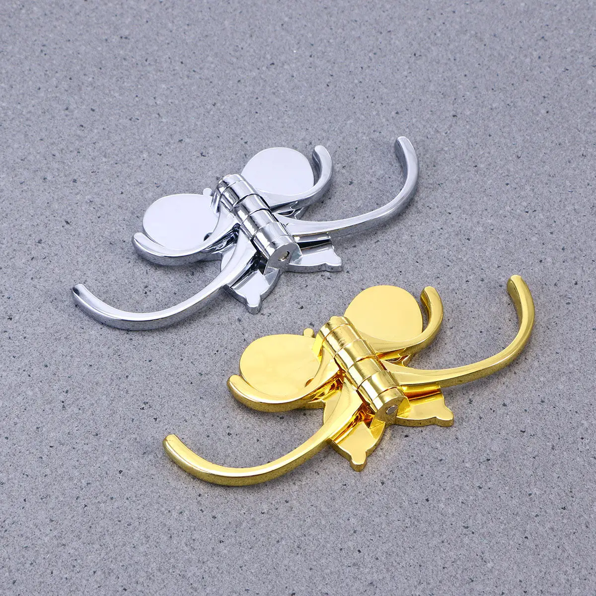 Wearproof Coat Hook Triple Space-saving Swing Arm with Four Arms Swivel Sturdy Corrosion Resistant - view 5