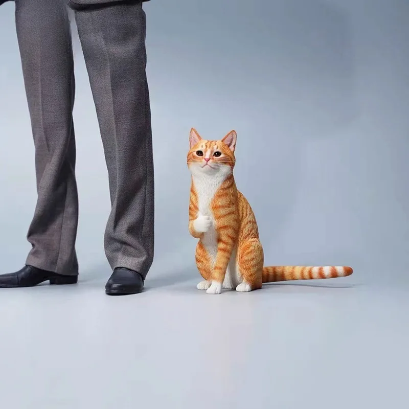 

Масштаб 1/6, оранжевый кот, костюмирование, модель маленького кота для 12-дюймовых фигурок, статуя солдата, орнамент, реквизит на складе