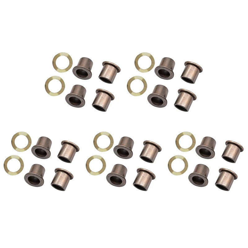 

5X Spindle Bushings Upper And Lower Bushings Bronze, King Pin Wave Washer, For Club Car Precedent Golf Carts 102288201