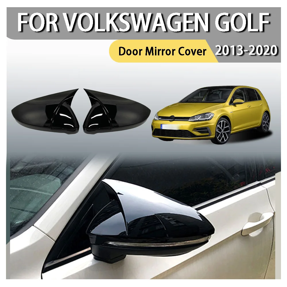 

Car Styling Car Decoration Bull-Horn Door Mirror Cover For Volkswagen Golf 2013 2014 2015 2016 2017 2018 2019 2020 Car Upgrade