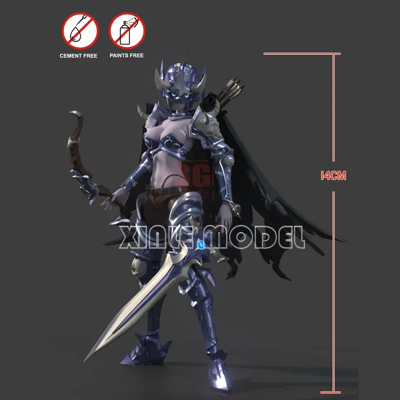 BORDER plastic assembly model kit BA-002 Hell Knight Hill, glue-free pre-coating, joint movable 1/12