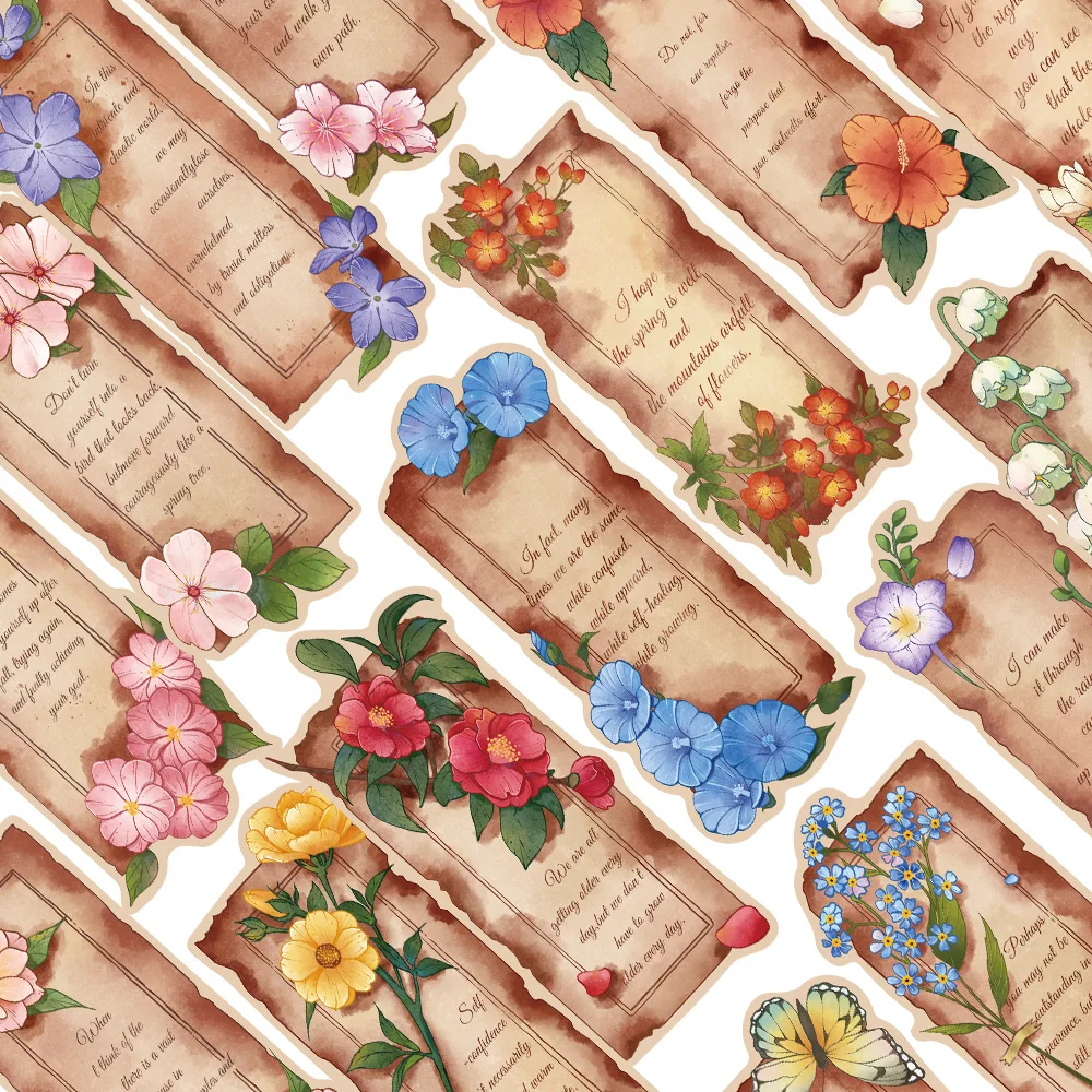 

30PCS Vintage Stamen Special-shaped Bookmark Personalized Reading Mark Bookmark Give DIY Creative Gifts to Students Readers