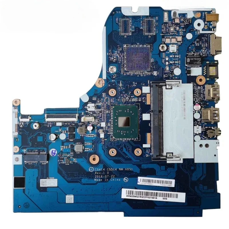 For Lenovo 310-15IAP Motherboard NM-A851 Notebook Mainboard with CPU N3350 N4200 UMA 100% Tested OK