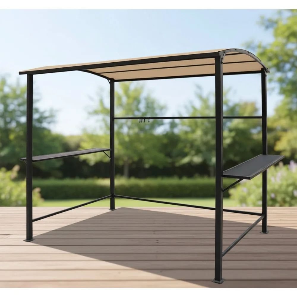 

Premium 8' x 4.6' Grill Gazebo Replacement Canopy - Waterproof UPF50+ Fire Retardant Fabric for Outdoor Cooking