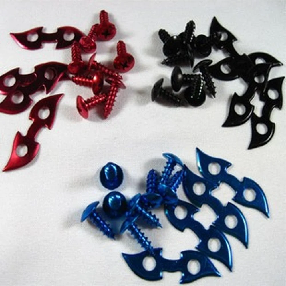 4set.For Motorcycle Tuning Parts Colored Screw Housing Screw Connection Piece Self-tapping Silver Blue Red Black Yellow Purple