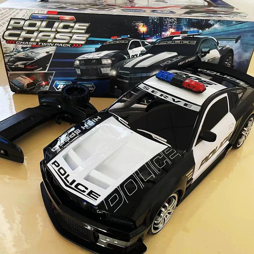 Rc Car Boys Toys 1/12 Remote Control Police Cars with Light Radio Controlled Drift Cars High Speed Children Gift Electric Model