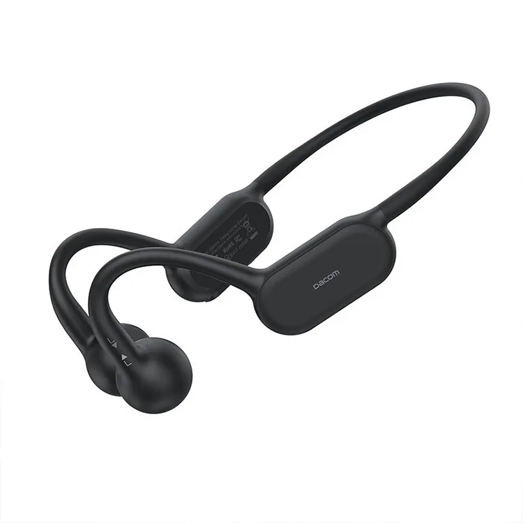 DACOM بلوتوث 5.0 2 في 1 سائق ديناميكي وسماعات توصيل العظام الرياضة سماعة رأس بخاصية البلوتوث IP66 مقاوم للماء للحد من الضوضاء